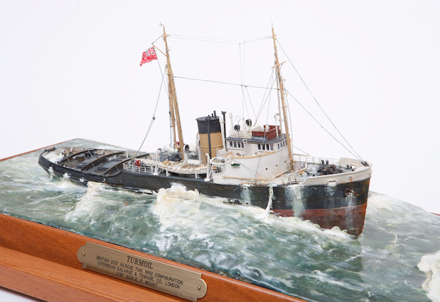 Bonhams : A diorama of the ocean going tug Turmoil by Robert H Mouat ...