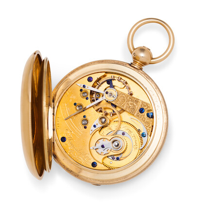 E. Howard & Co., Boston. A fine and very rare 18K gold hunter ca