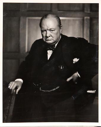 Bonhams : Yousuf Karsh (Canadian, 1908-2002); Sir Winston Churchill;