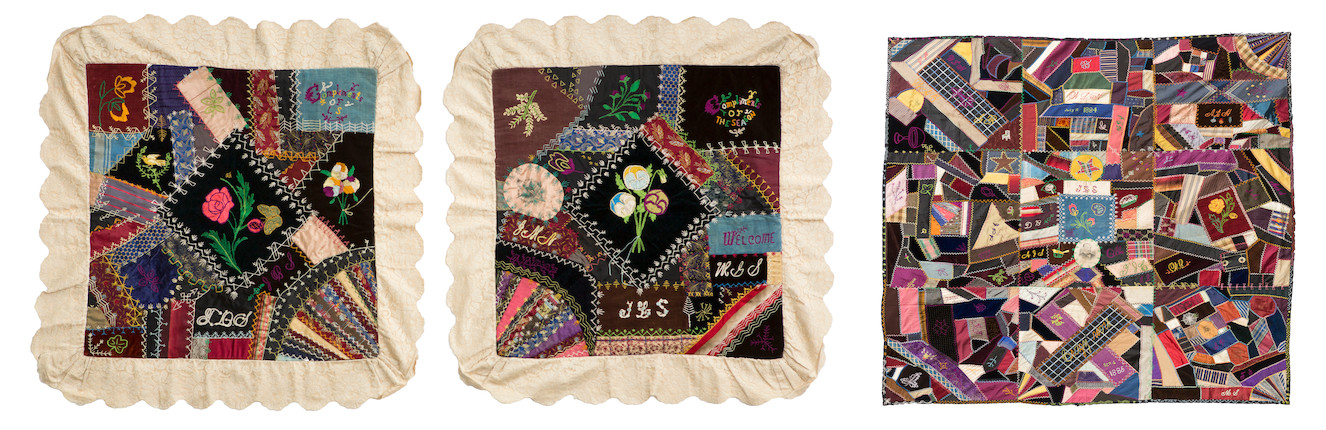 Bonhams A Victorian Crazy Quilt Top Late 19th Century