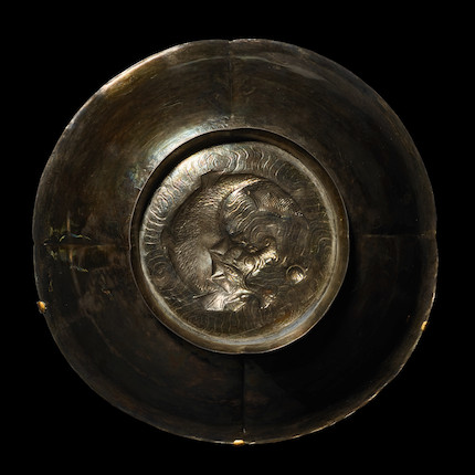 Bonhams A Fine And Rare Repousse Parcel Gilt Silver Bowl Tang Dynasty