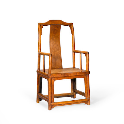 Bonhams : A fine huanghuali 'Southern Official's Hat' Armchair ...