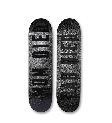 Futura x Supreme Shape Skateboard Silver