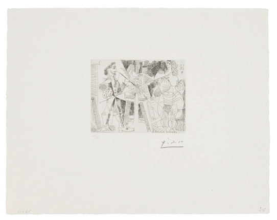 Bonhams : Pablo Picasso (1881-1973); Peintre Espagnol Faisant le ...