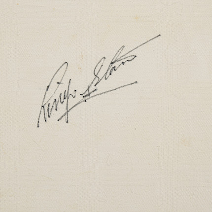 A TABLECLOTH WITH AUTOGRAPHS AND DOODLES DONE BY THE BEATLES AND JOAN BAEZ BEFORE THE BEATLES' LAST CONCERT AT CANDLESTICK PARK, 1966 image 6