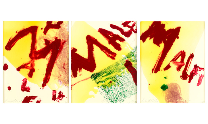 Bonhams : Julian Schnabel (born 1951); Malfi, from Sequences (3 works);