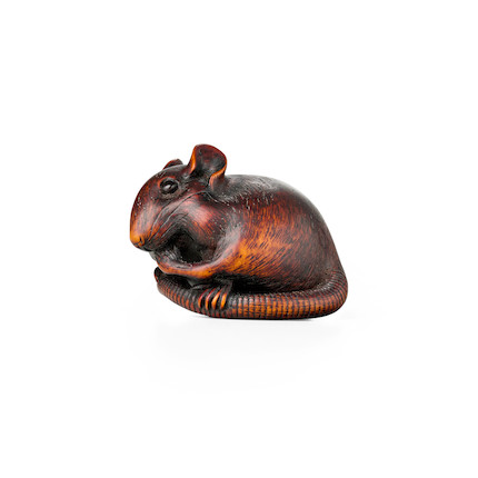 Bonhams : Masanao Of Kyoto (active 18th Century) A Wood Netsuke Of A 