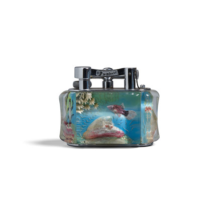 Bonhams : DUNHILL Aquarium Lighter1950selectroplated chrome