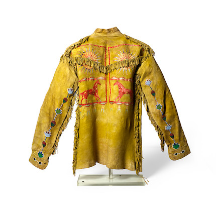 Bonhams : A Fort Berthold pictorial quilled and beaded scout's jacket