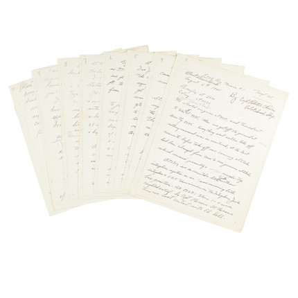 Bonhams : A COPY OF CAPTAIN ROBERT A. LEWIS'S ORIGINAL IN-FLIGHT LOG OF ...