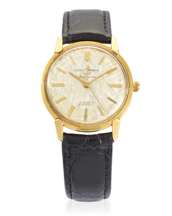 Bonhams ULYSSE NARDIN. A 14K GOLD AUTOMATIC CALENDAR WRISTWATCHc