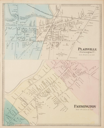 Bonhams Skinner : CONNECTICUT AREA MAPS. A group of two maps of ...