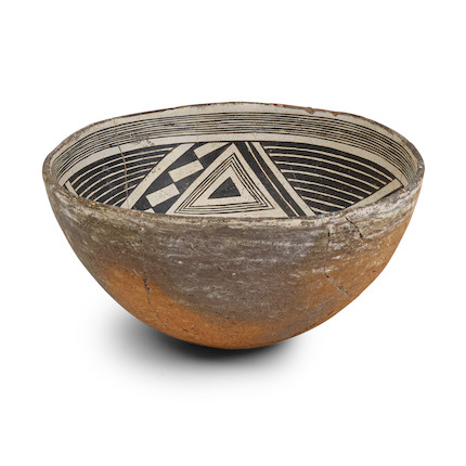 Bonhams : A Mimbres black-on-white bowl