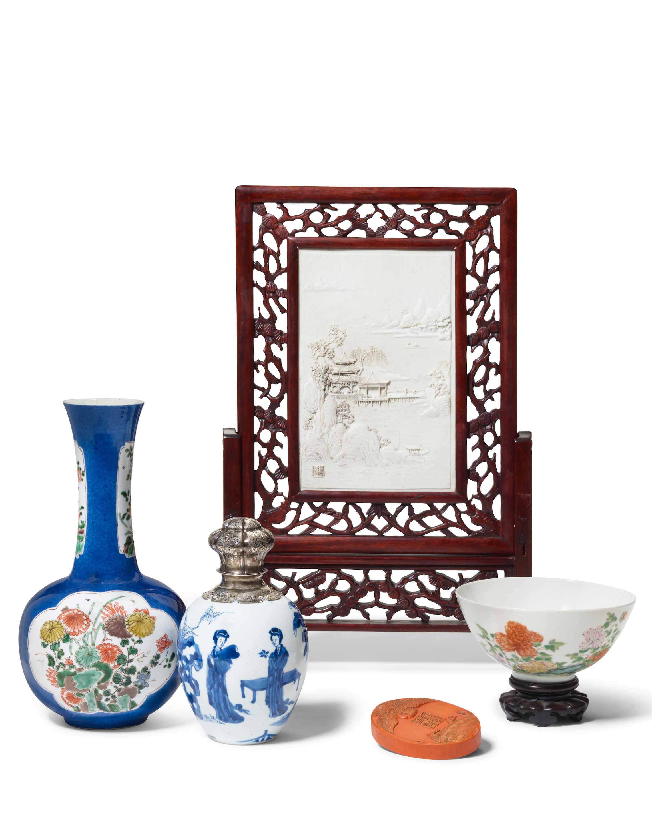 Blue & White Small Yuhuchunping Vase - Assorted Designs