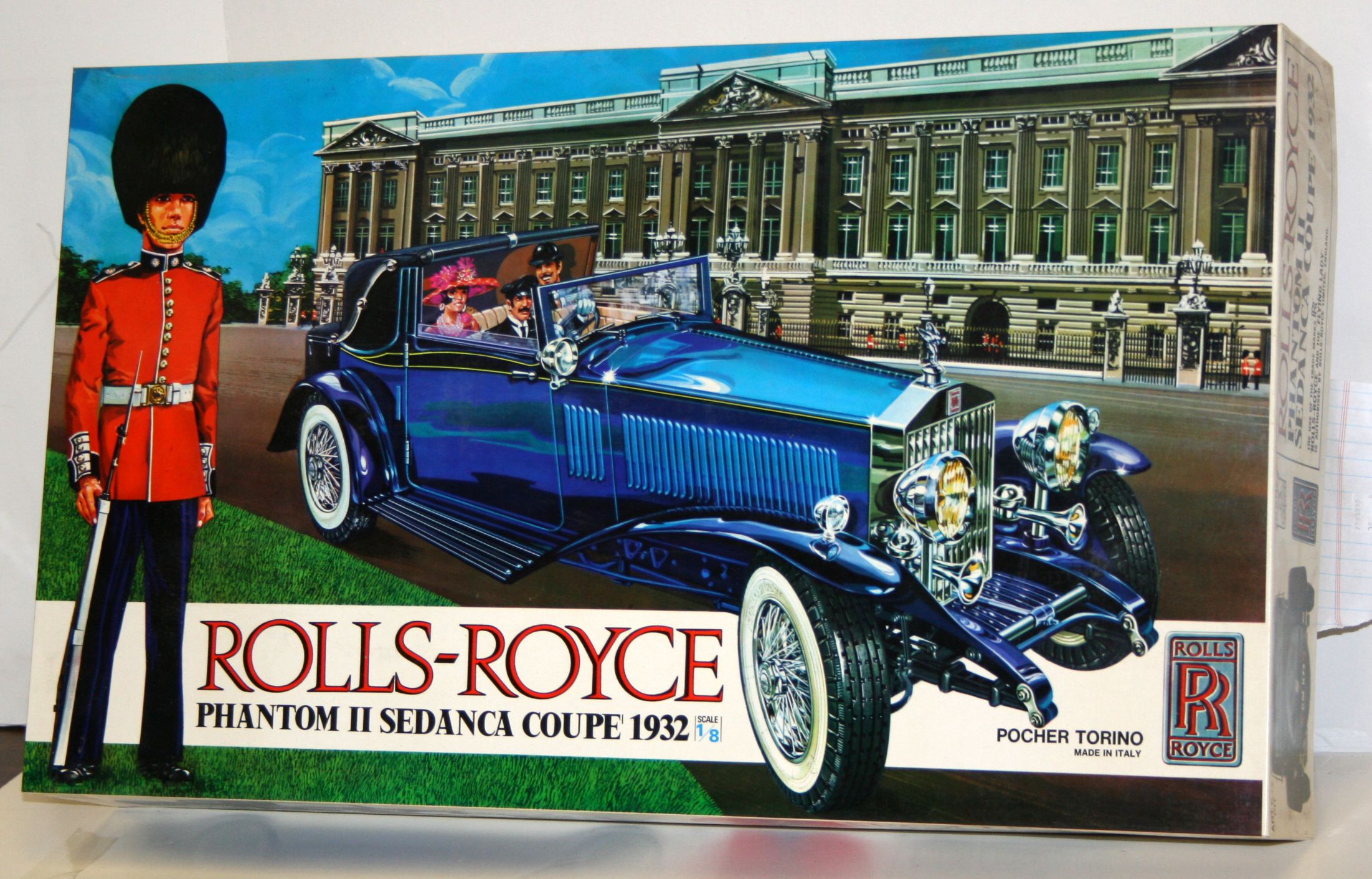 Maquette Pocher 1/8 - Rolls Royce Phantom II Sedan Coupe 1932, K72, Roues D'origine, Occasion