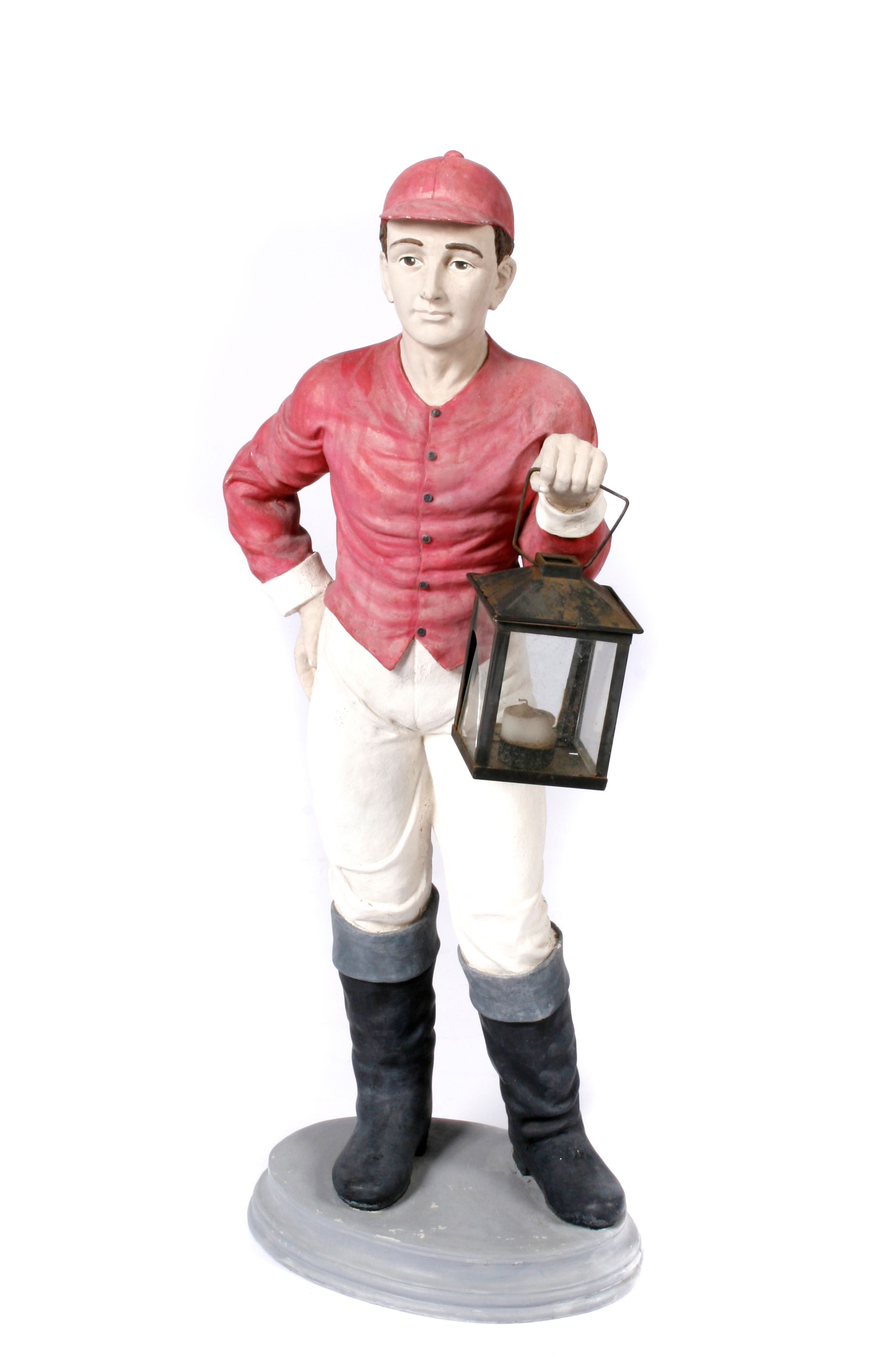 Vintage Cast Stone Lawn Jockey (Lot 177 - The Estate of the late Lynn  Slaughter MillsMay 16, 2015, 9:30am), image size:1865x2880