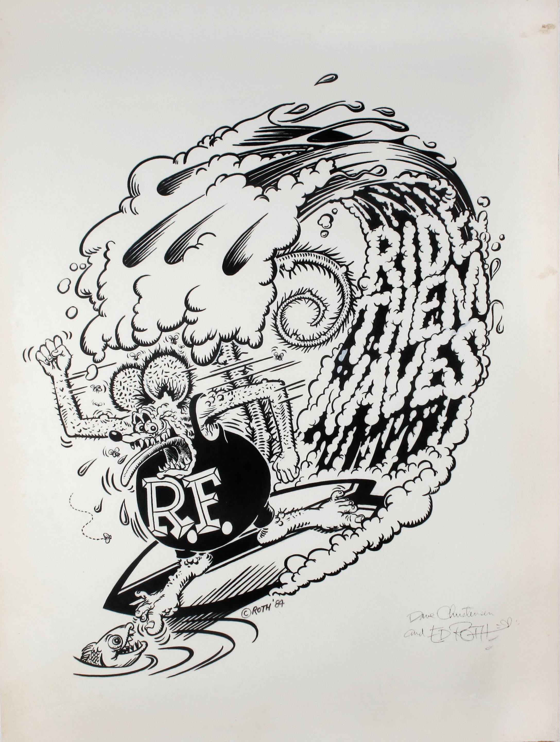 ☆鬼レア☆超入手困難☆WHITE MERC RAT FINK Ed Roth BIG DADDY