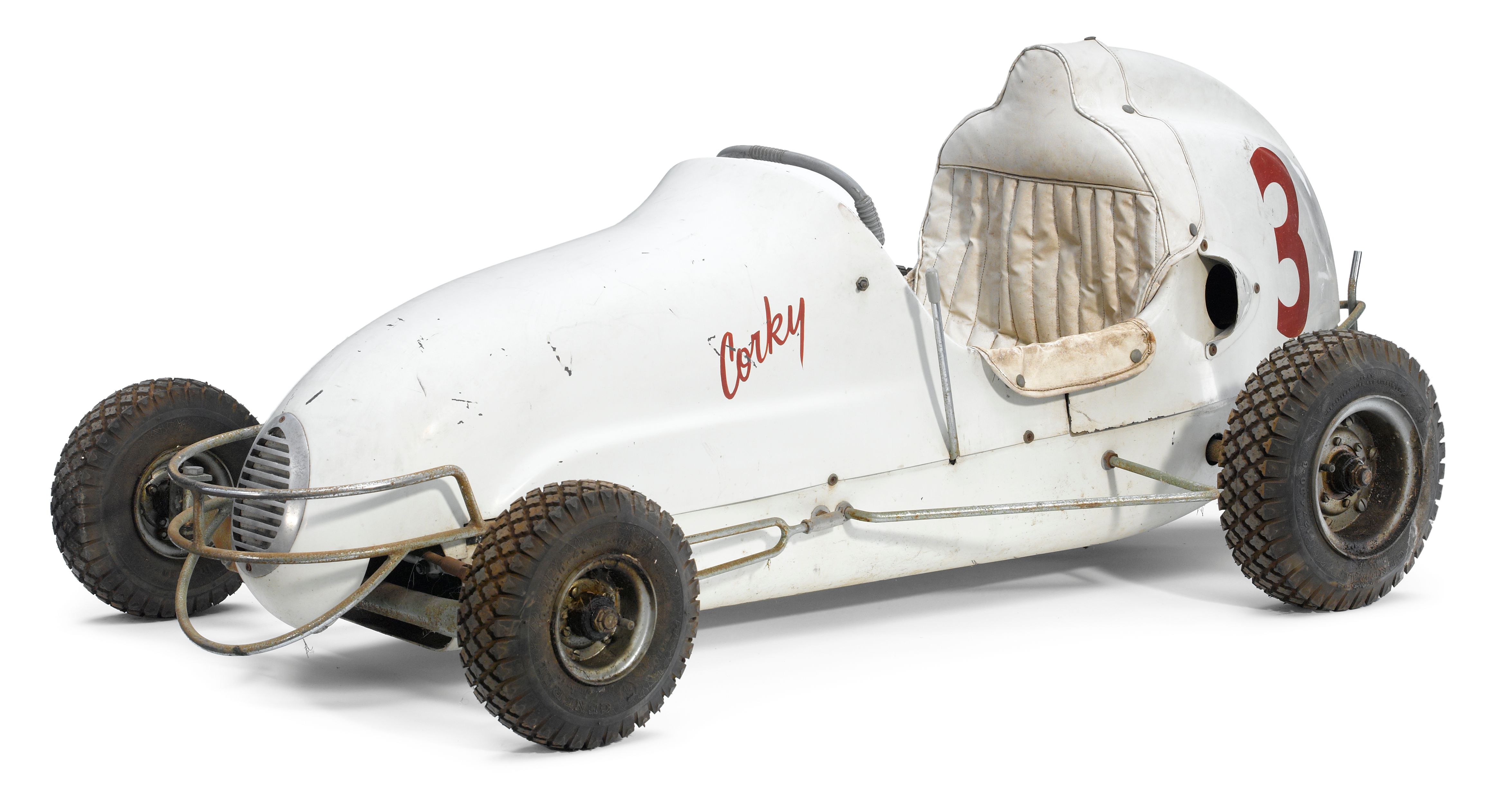 838 E Midgetoy USA Racer Indy Bleu #3 Vintage 1950 Diecast