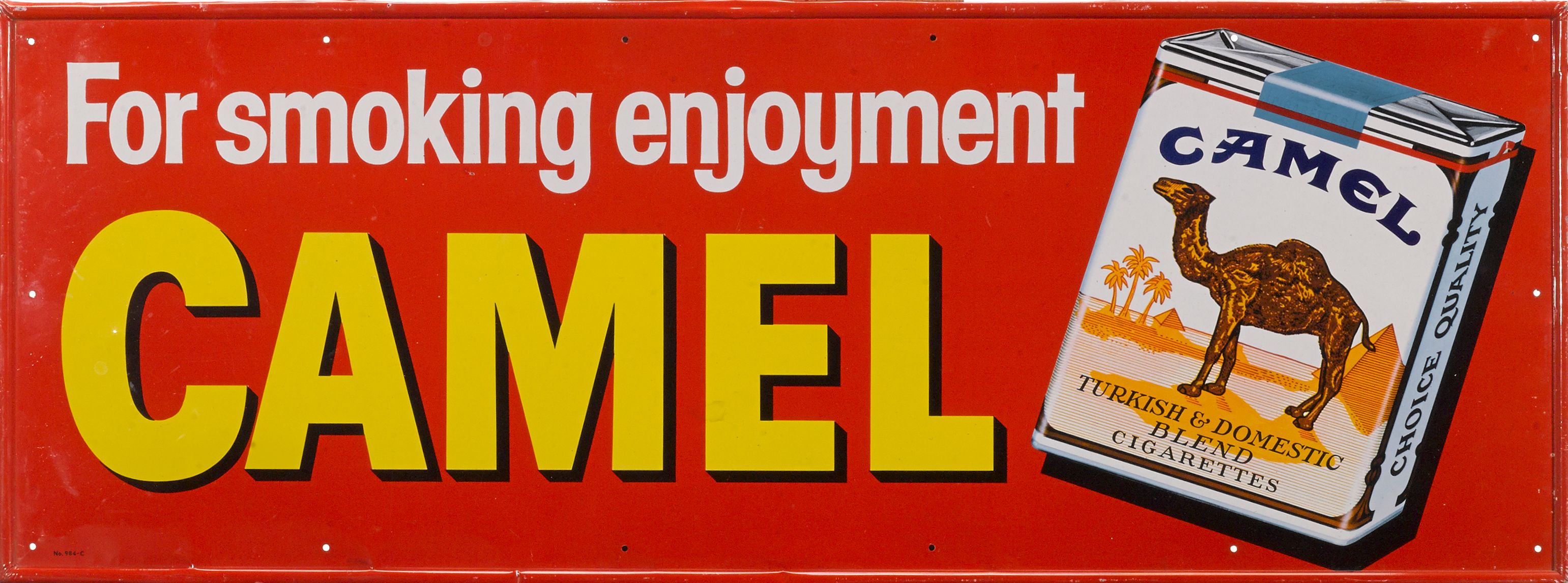 camel cigarette date code Bonhams Cars : A vintage Camel cigarettes sign, c. 1950s,