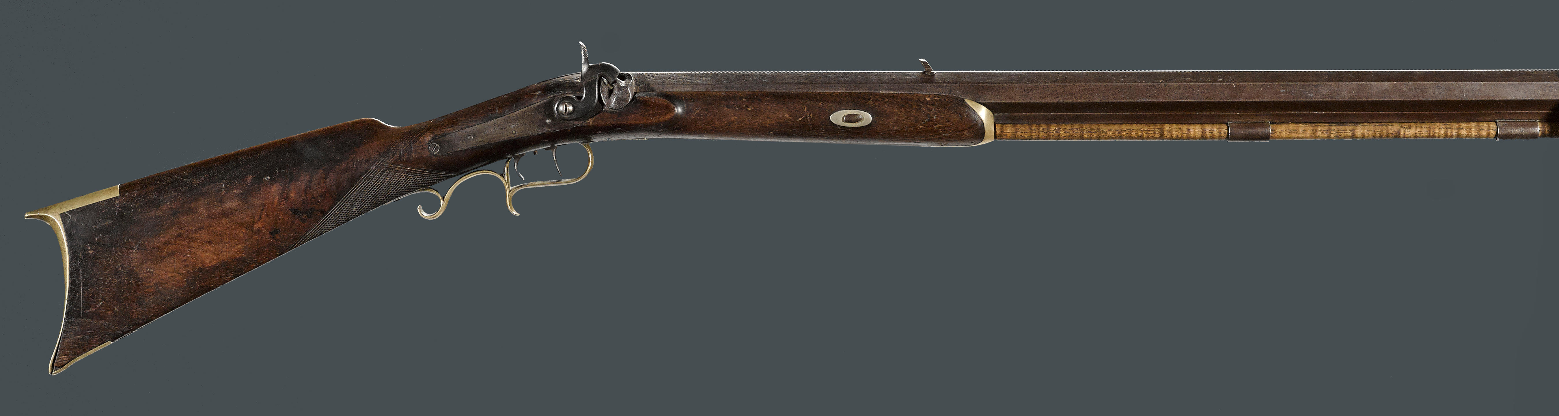 Antique W. KETLAND & Co. BRASS BARREL .58 Cal. Large Bore FLINTLOCK Pistol  Turn of the Century Flintlock Sidearm