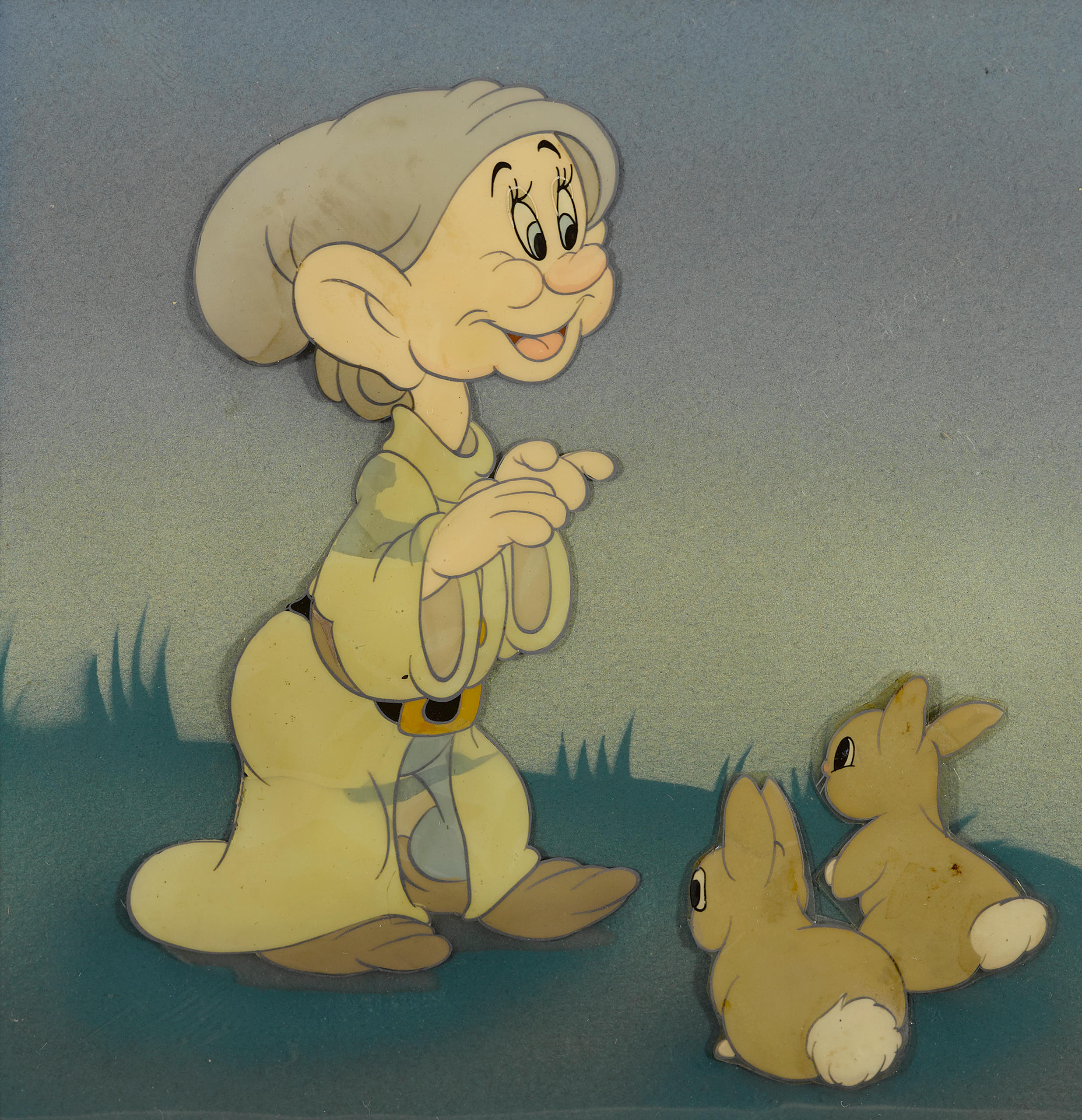 Bonhams : A celluloid of Dopey from Snow White and the Seven Dwarfs