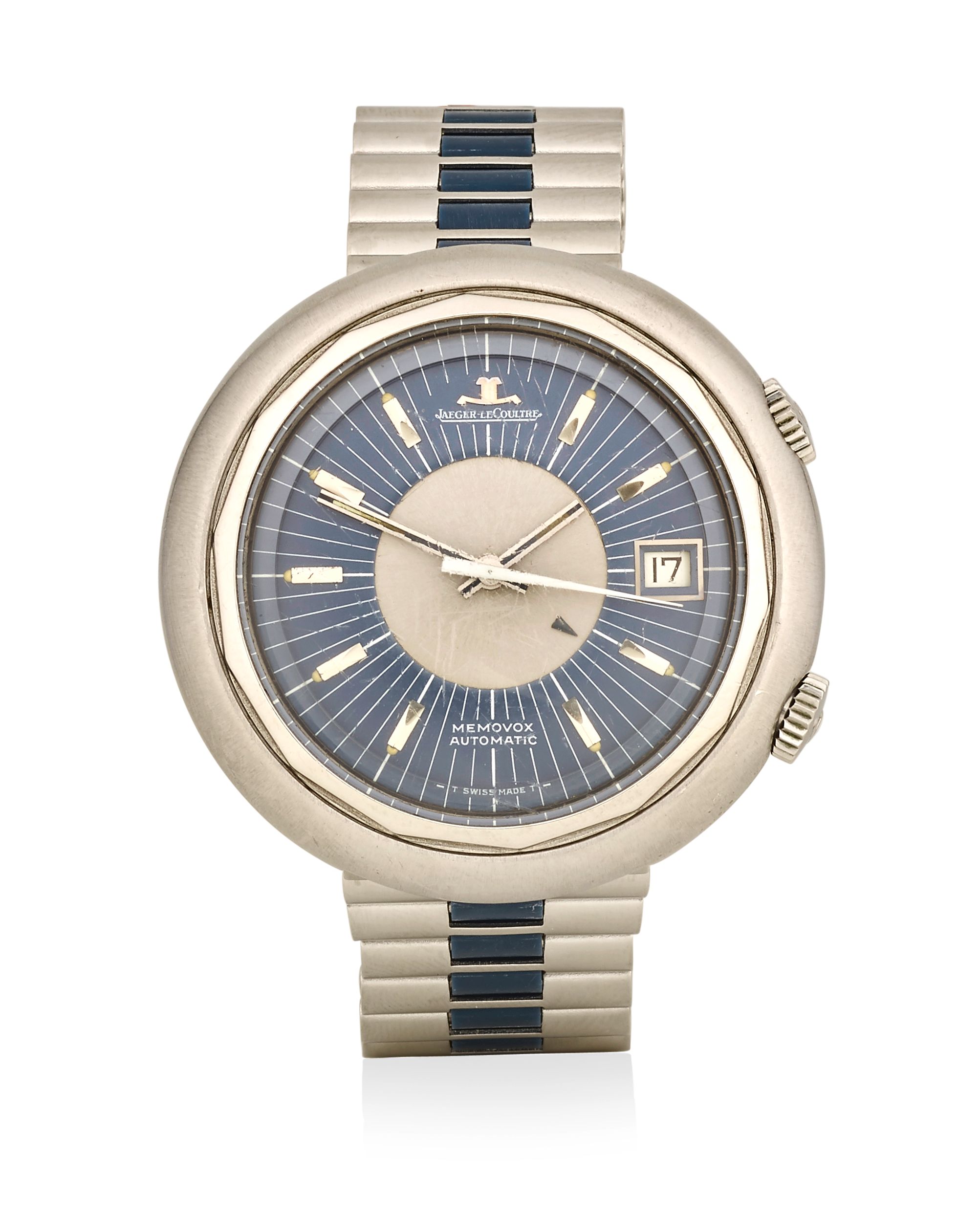 Lecoultre Memovox 70s Jaeger Watch Stainless Steel Men Watch