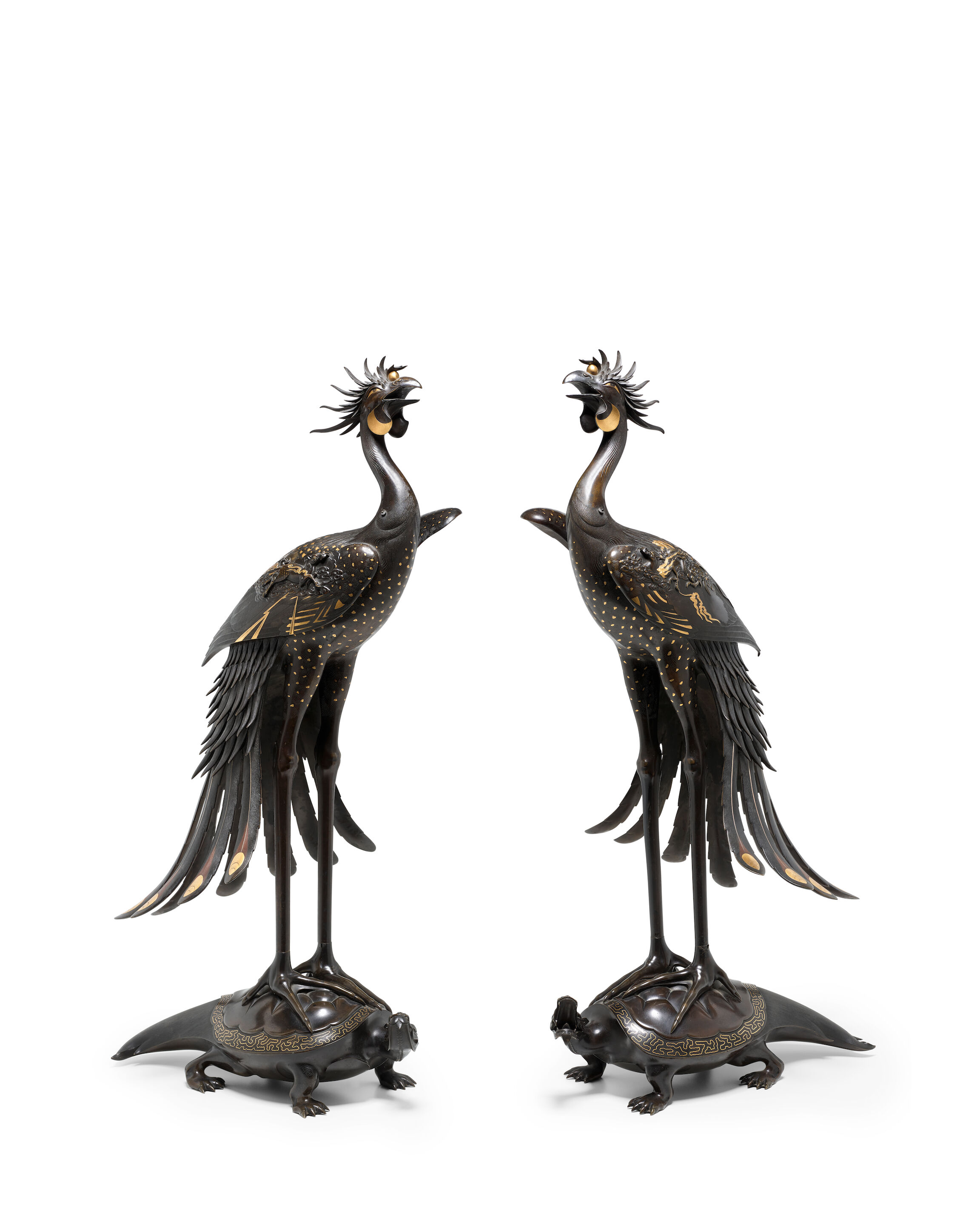 Bonhams : MUROE KICHIBEI 室江吉兵衛 (1841-1903) A Rare Pair of 