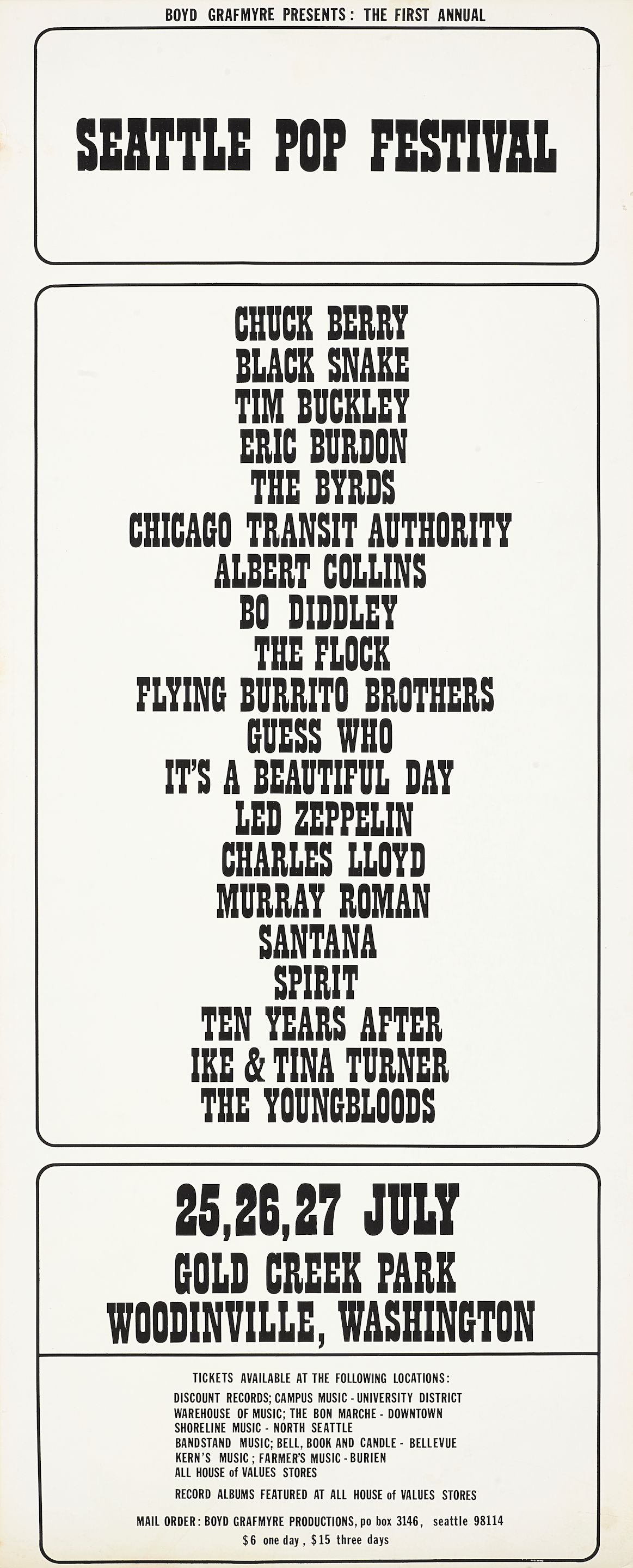 Bonhams A Led Zeppelin, Chuck Berry, And Ike Tina Turner