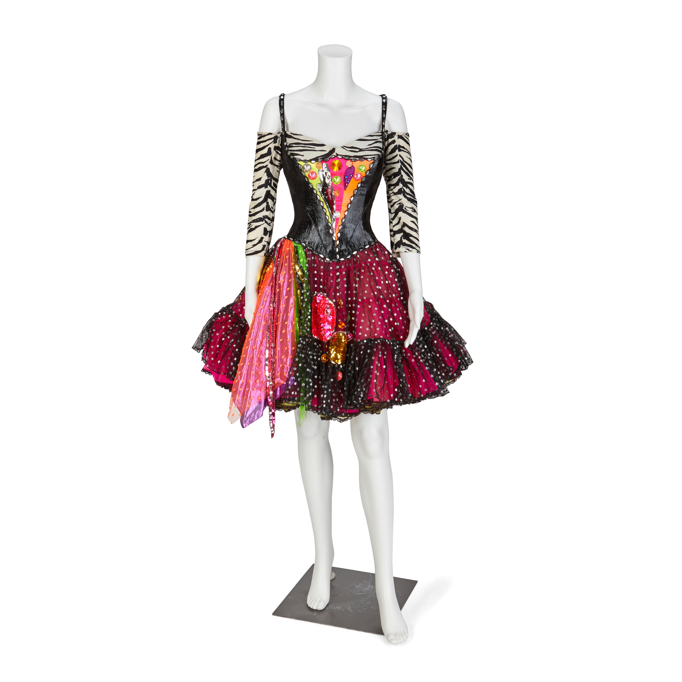 Bonhams : A Mitzi Gaynor stage-worn costume spoofing Cyndi Lauper, designed  by Bob Mackie