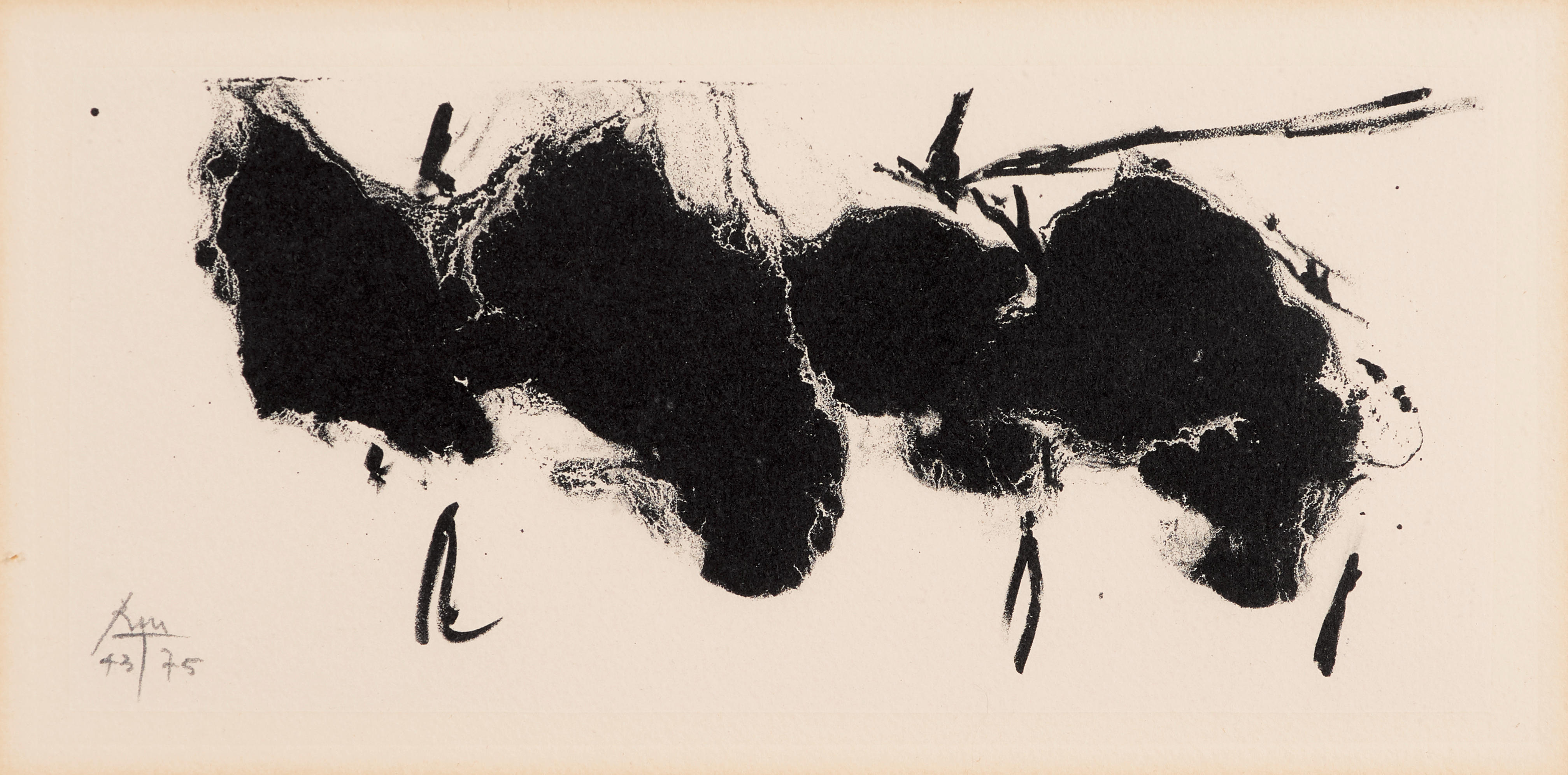 Bonhams : Robert Motherwell (1915-1991); Altamira Elegy;