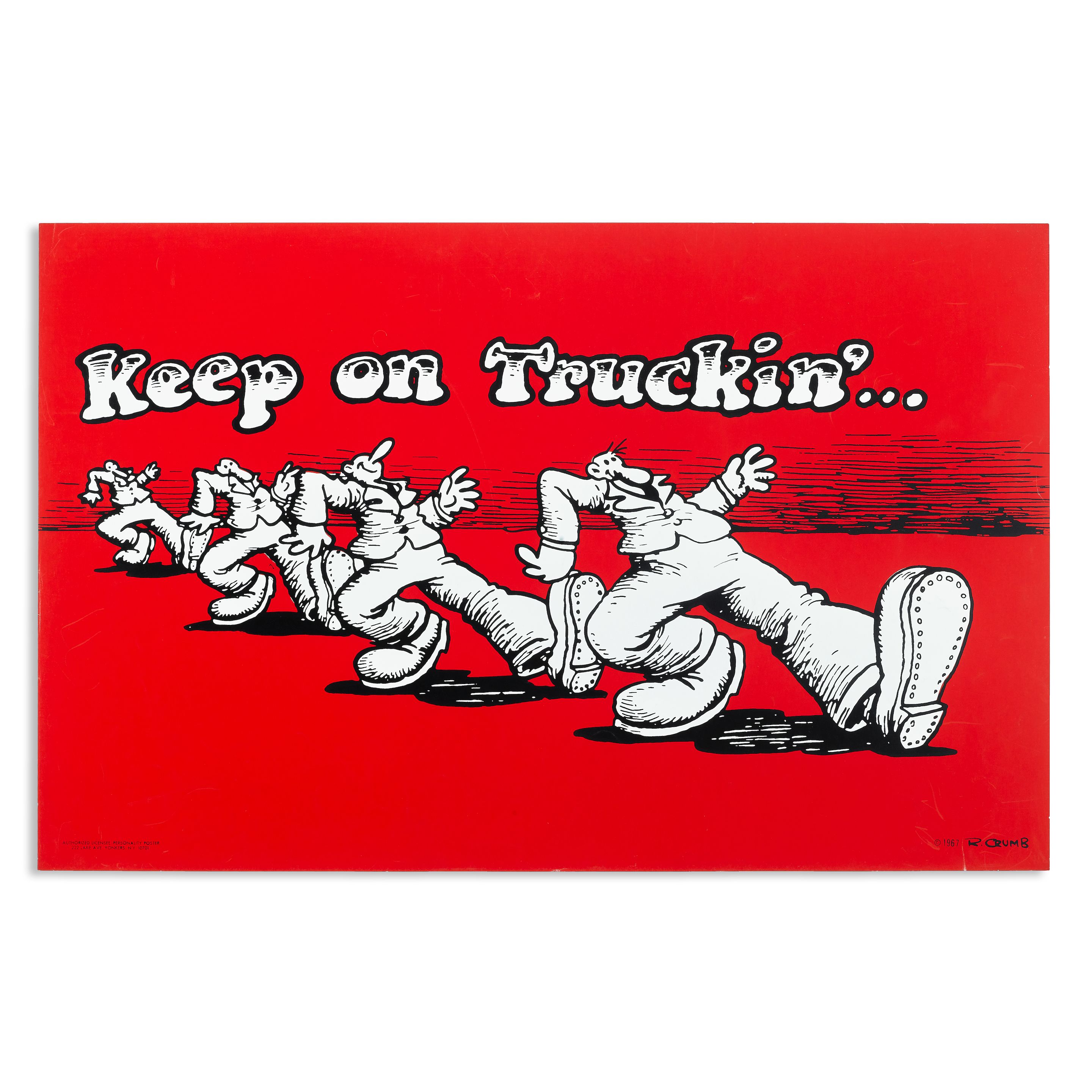 当時物 60s】ヴィンテージ R.Crumb Keep on Truckin 
