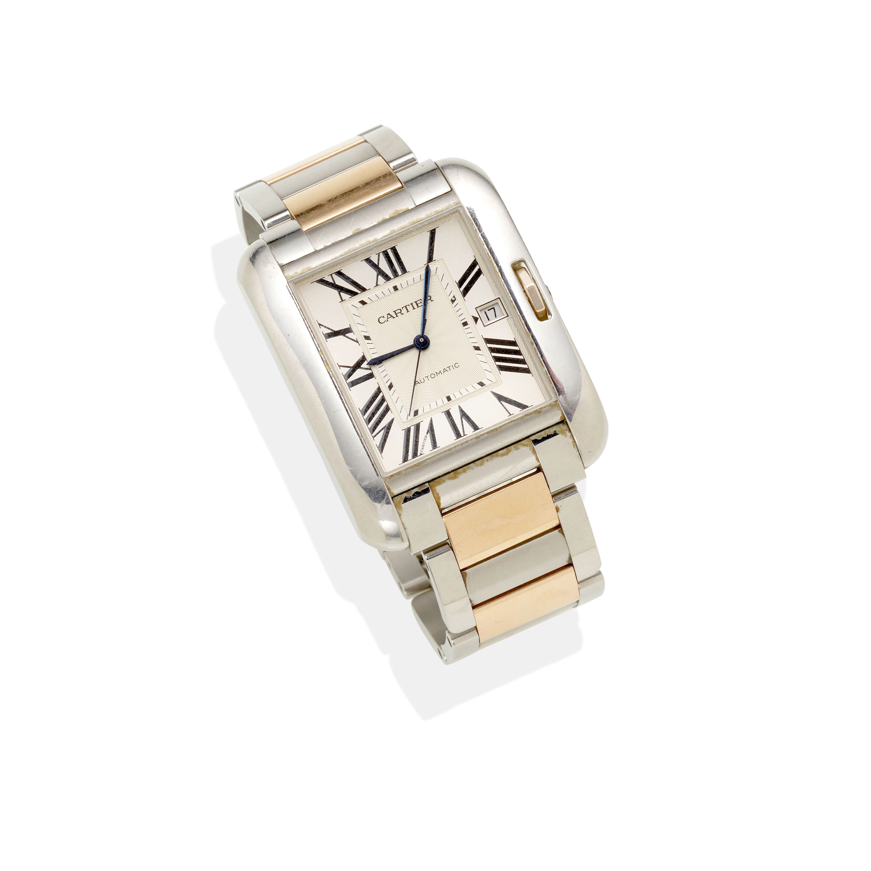 Bonhams : CARTIER: A STAINLESS STEEL AND GOLD  display picture 1