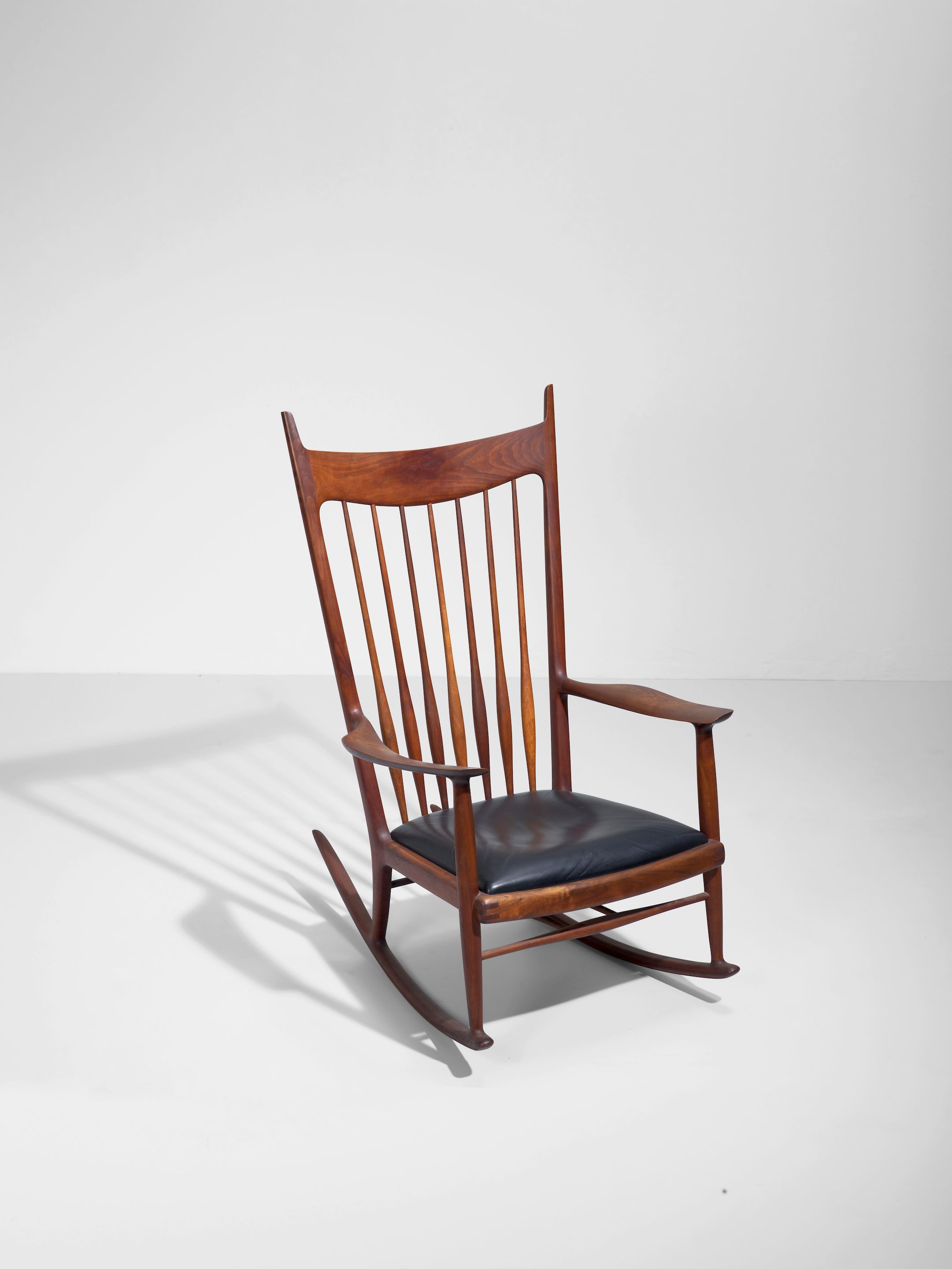 Bonhams SAM MALOOF (1916-2009) Rocking Chair1970American walnut