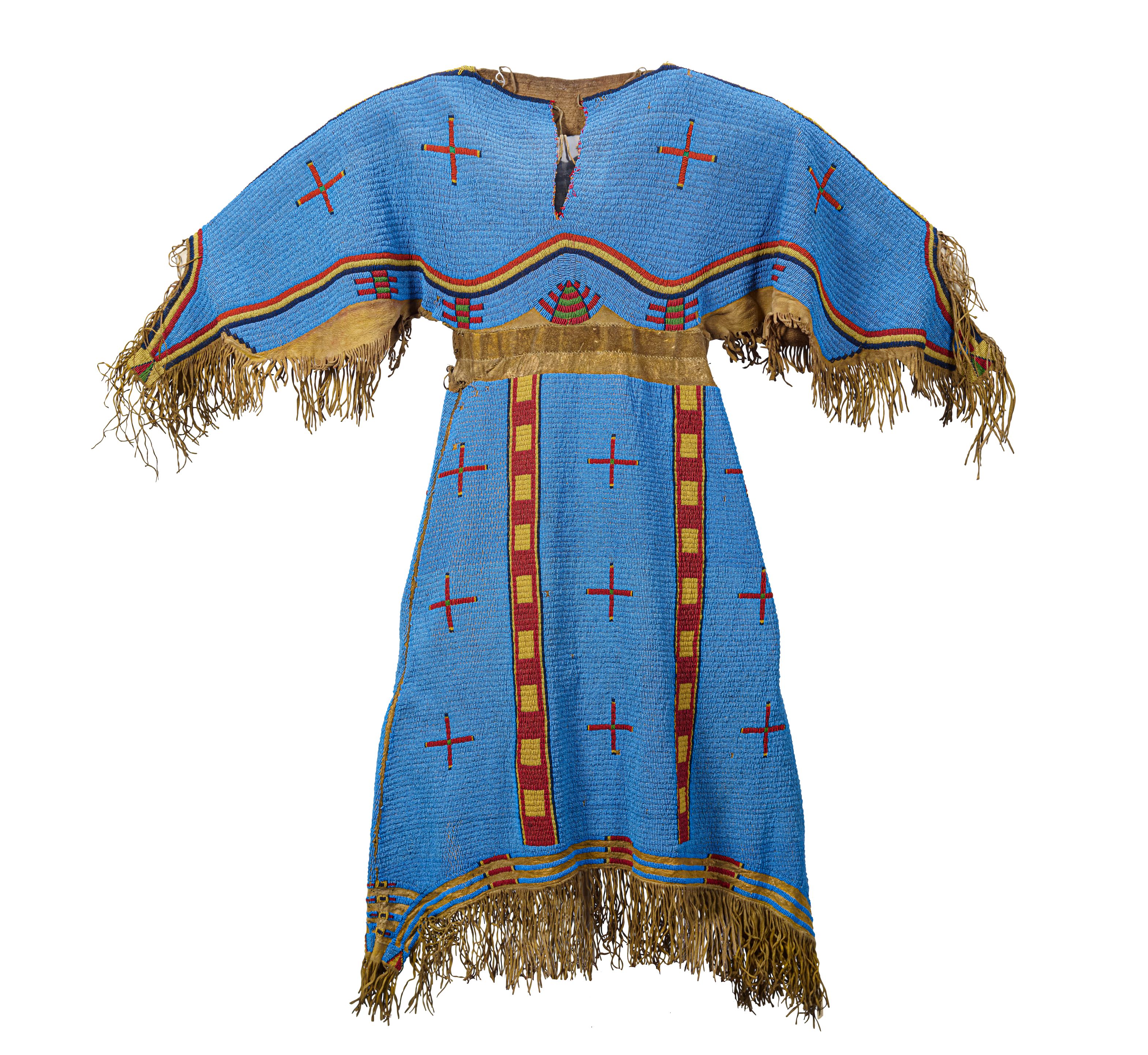 Bonhams : A Lakota (Sioux) fully beaded woman's dress Bonhams : A Lakota (Sioux) fully beaded woman's dress