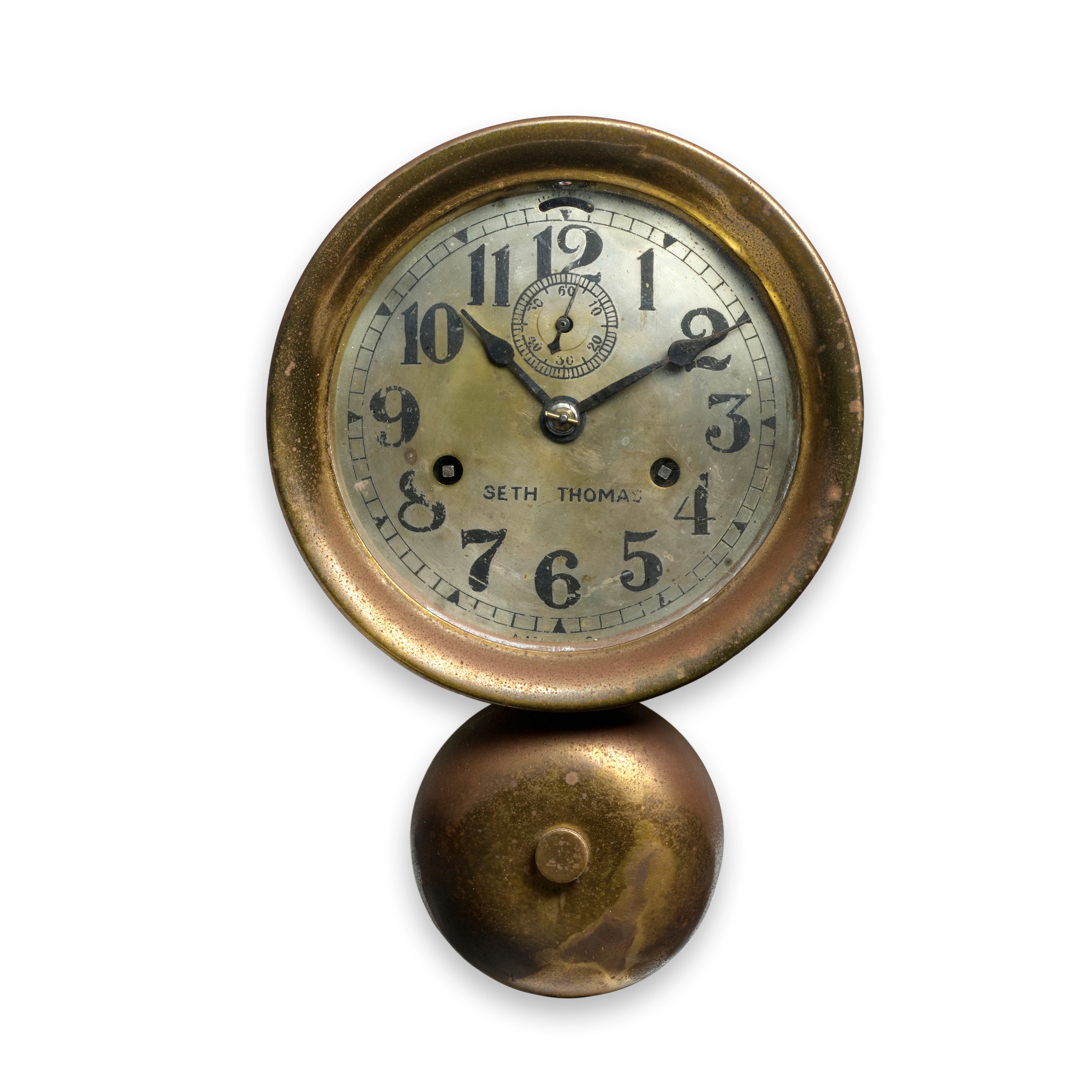 Bonhams Skinner Ship's Clock with Striking Bell, Seth Thomas