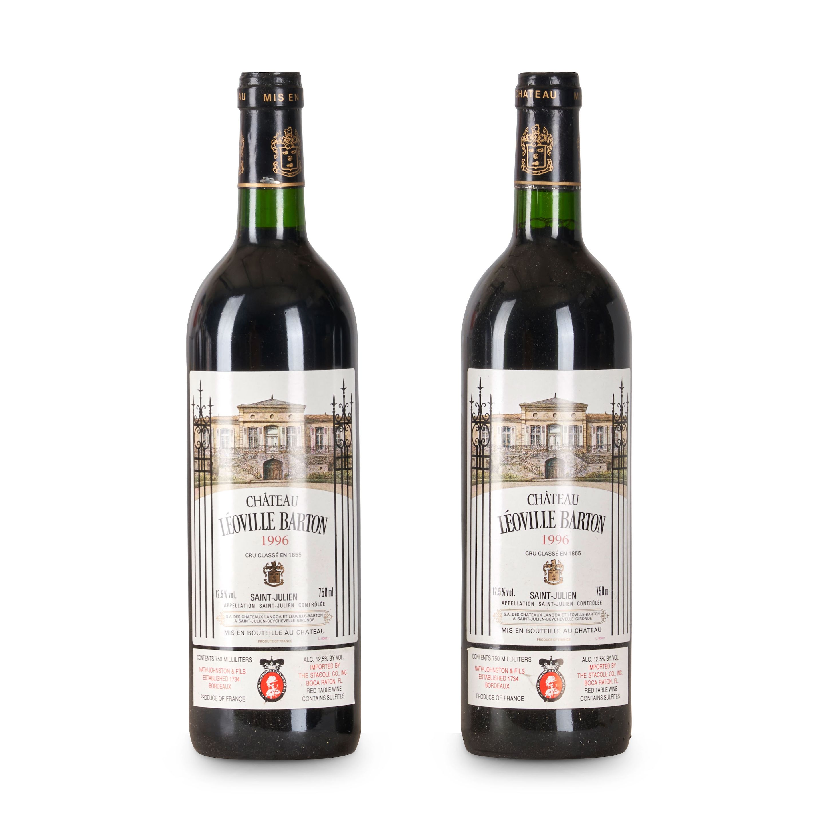 Bonhams Skinner : Chateau Leoville Barton 1996 (2 bottles)