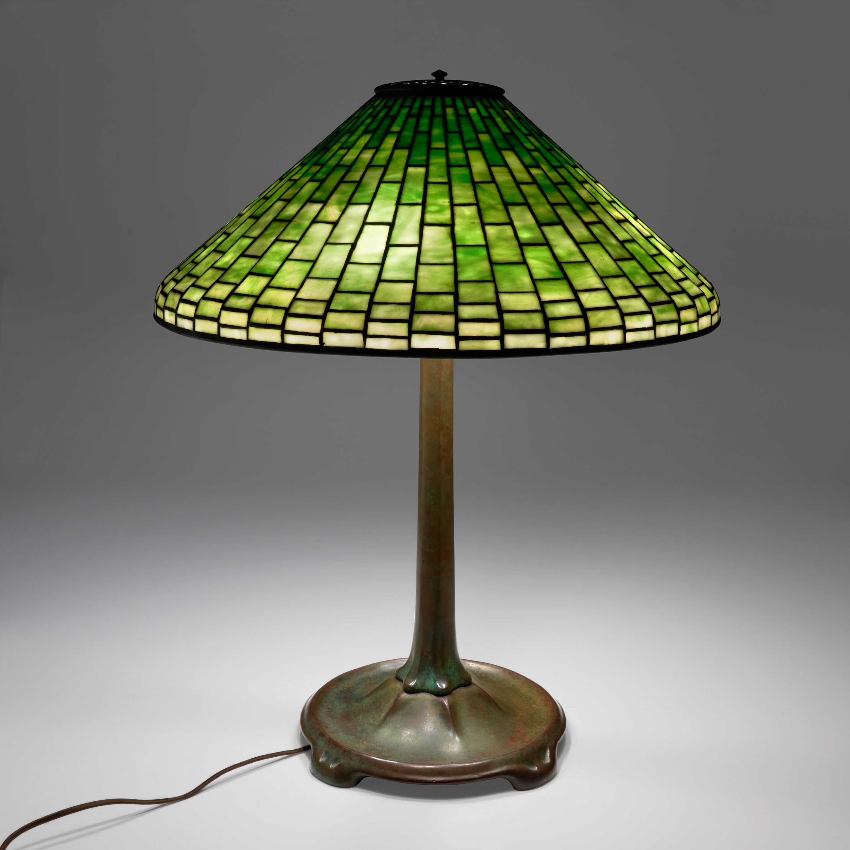 Bonhams Skinner Tiffany Studios Geometric Table Lamp, New York, New