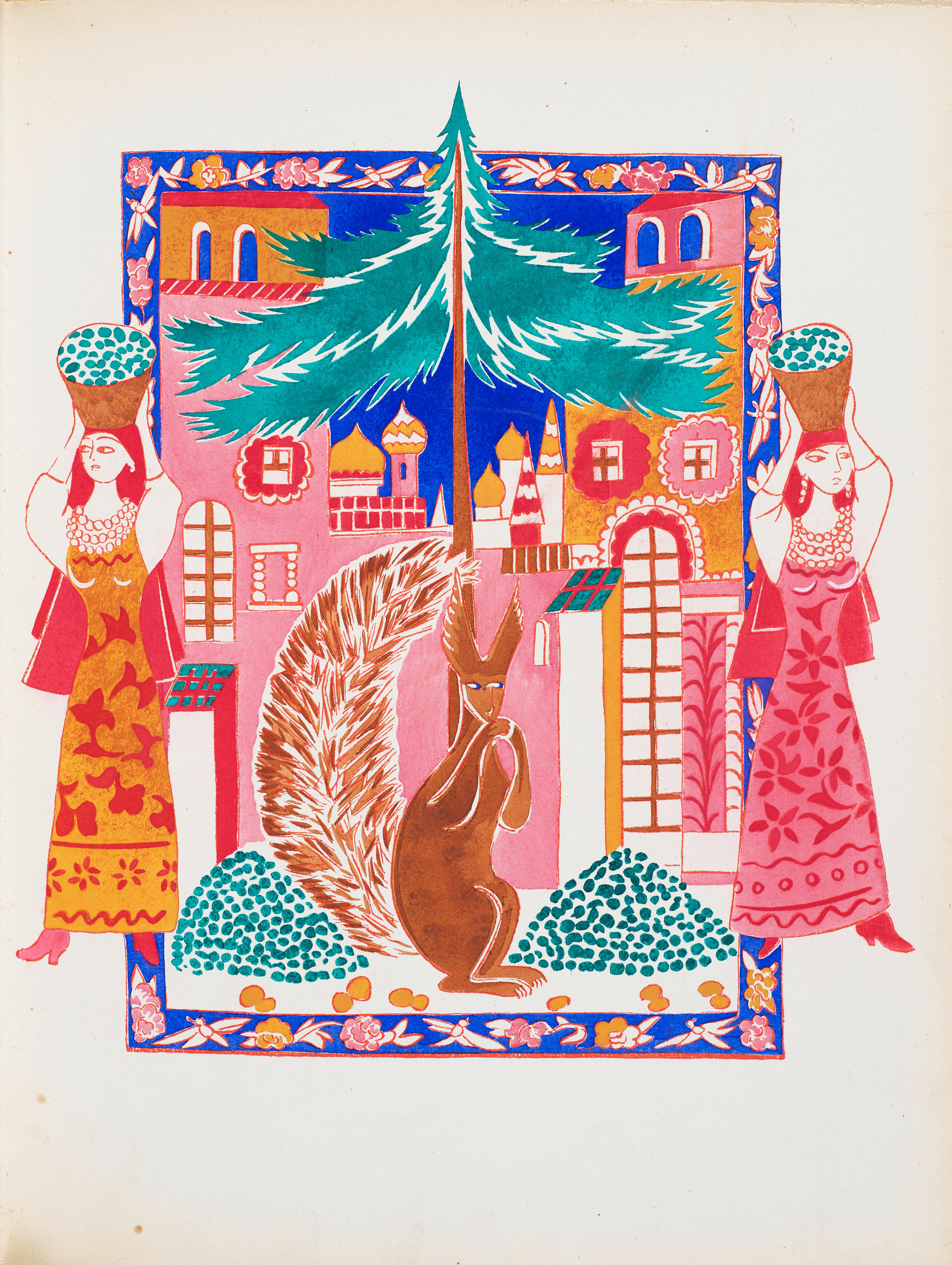 Bonhams : GONTCHAROVA, NATALIA, illustrator. POUCHKINE, ALEXANDRE ...