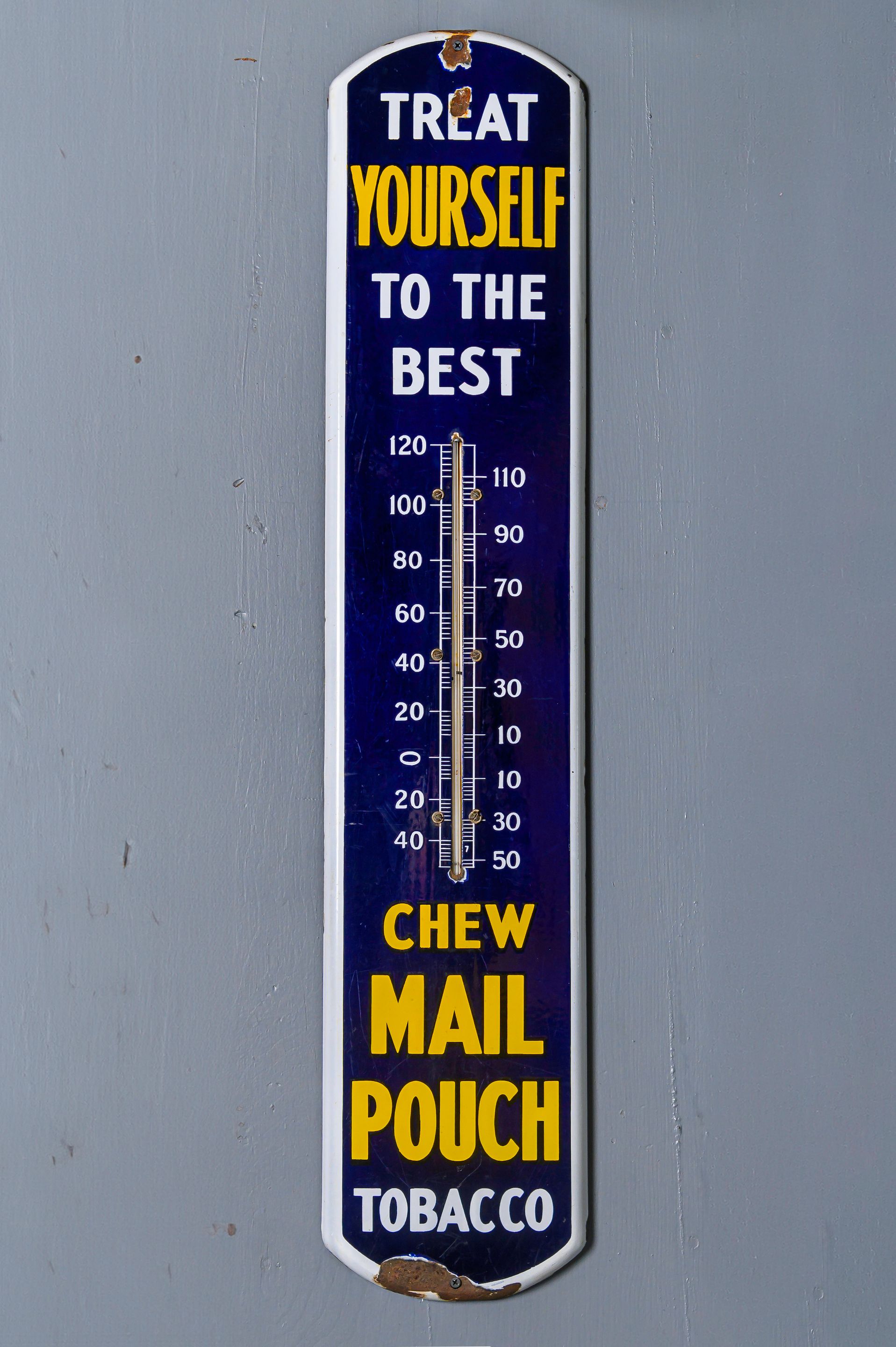mail pouch tobacco thermometer for sale Bonhams Cars : A Period Mail Pouch Tobacco Advertising Thermometer