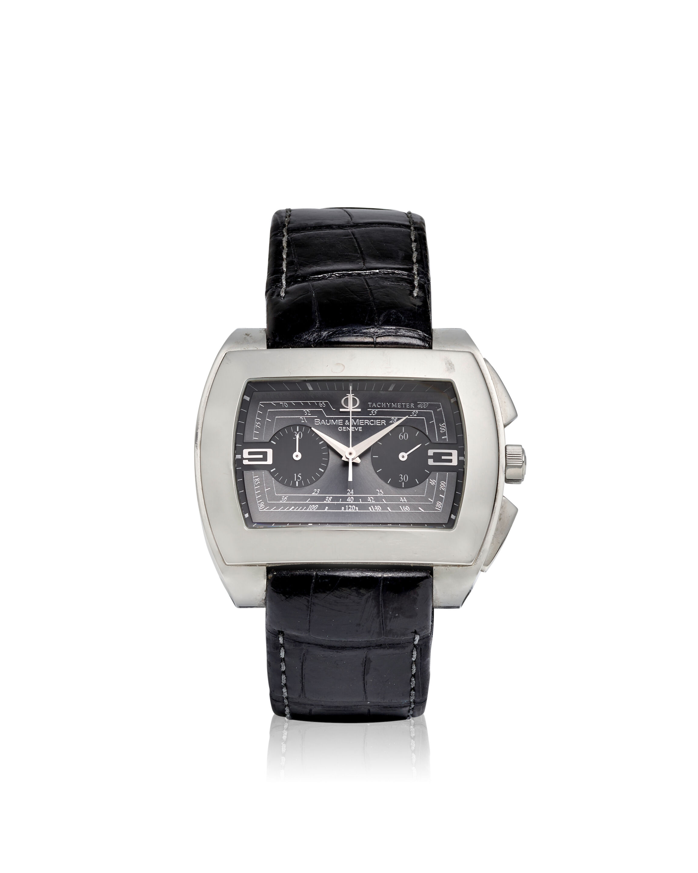 Bonhams : [NO RESERVE] BAUME & MERCIER. A STAINLESS STEEL  display picture 1