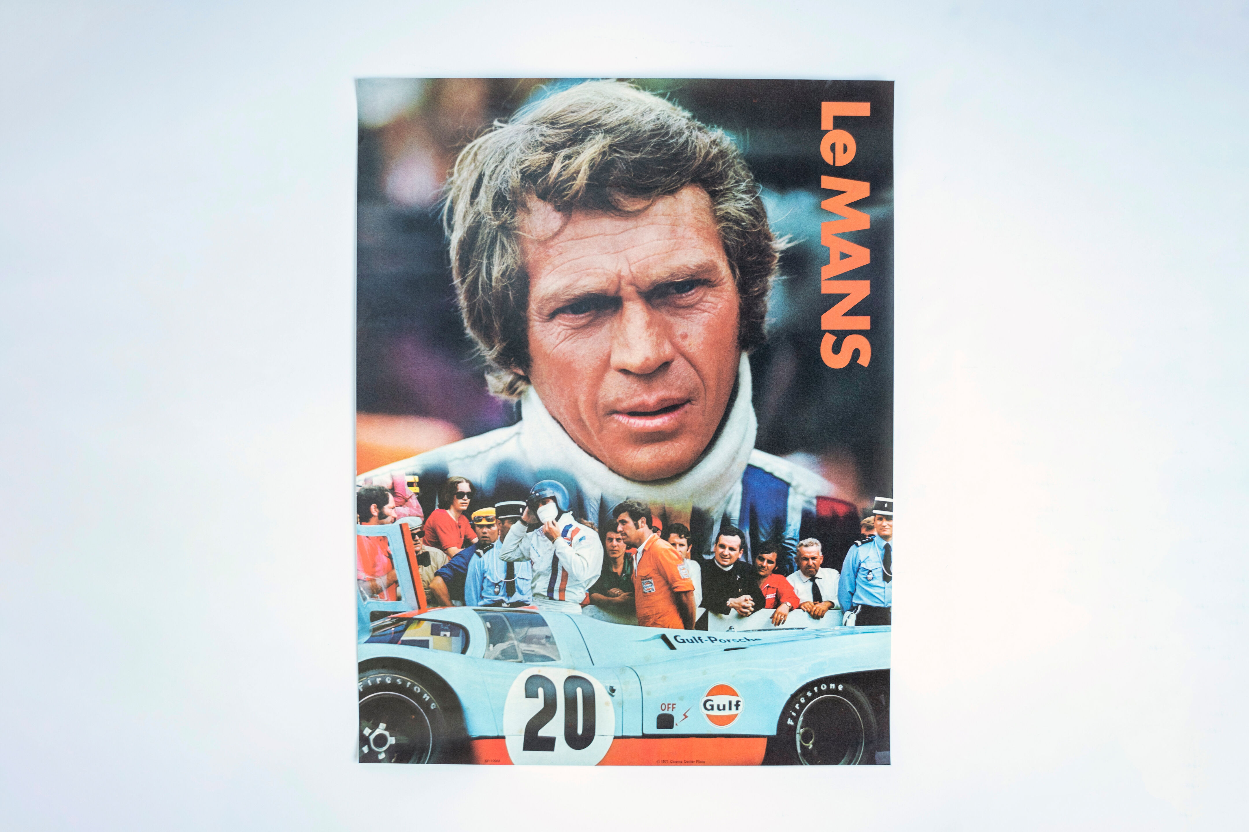 Bonhams Cars : Steve McQueens Le Mans Gulf movie poster, 1971