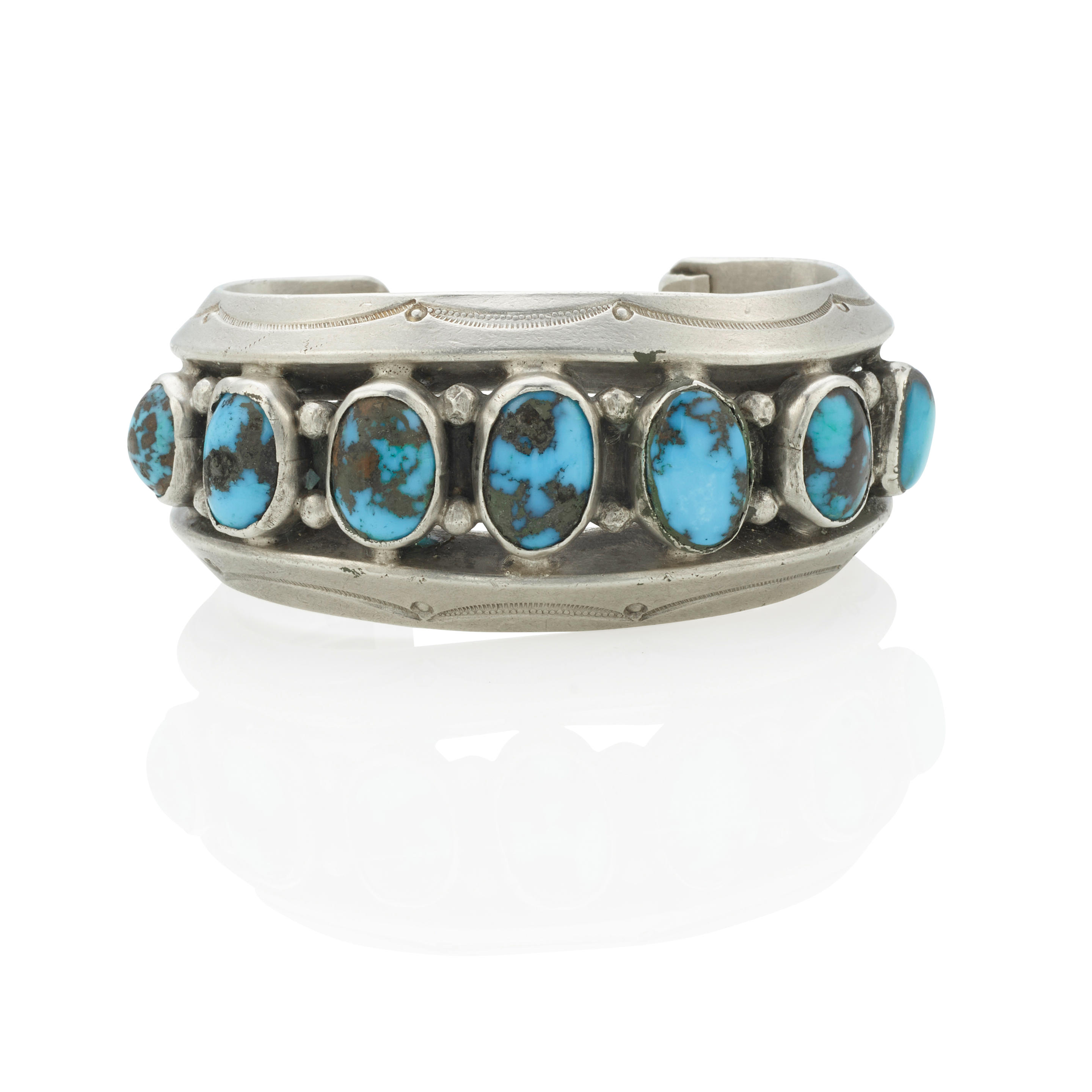 Important Colossal Nez Big Navajo Royston Turquoise Sterling Native American Jewelry Silver Ring