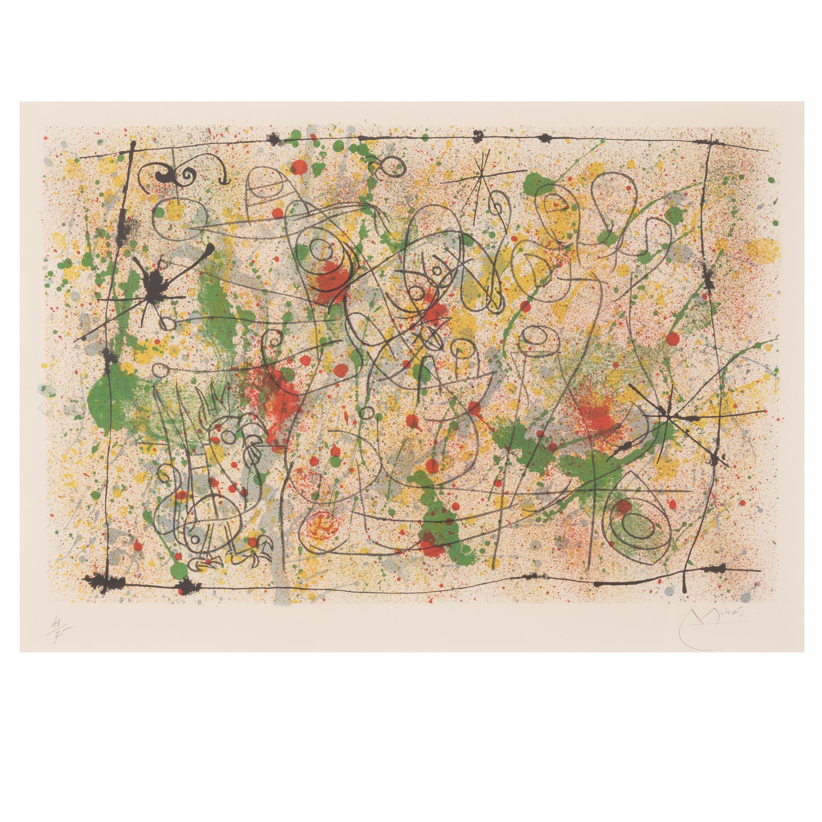 Bonhams : Joan Miró (1893-1983); Plate 3, from Ubu Roi;