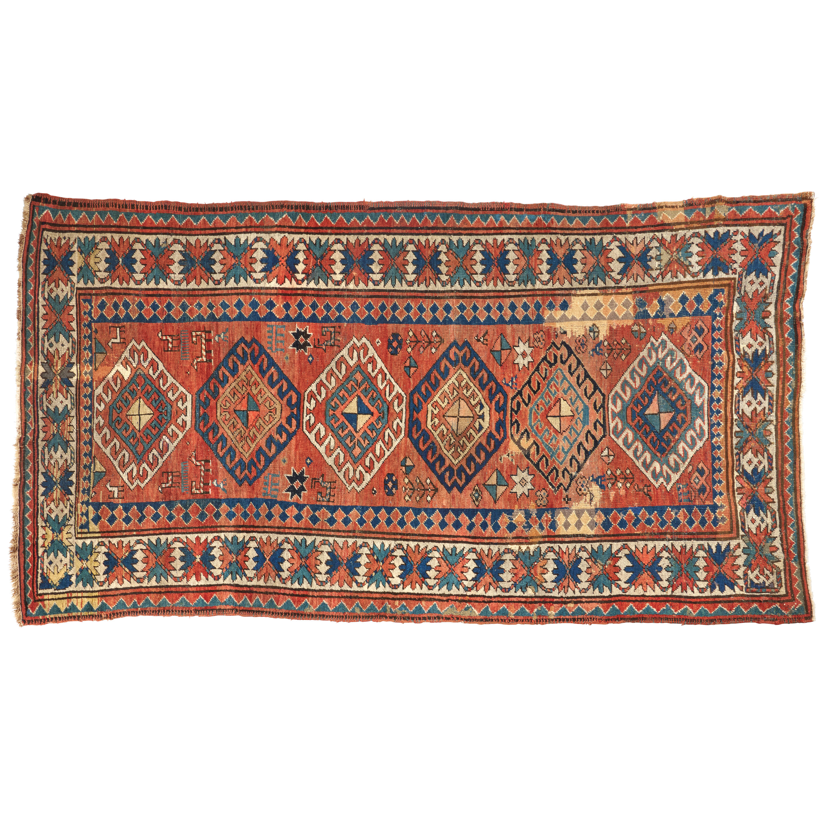 Bonhams : A KAZAK RUG dimensions approximately 5 ft 4 in x 7 ft 6 