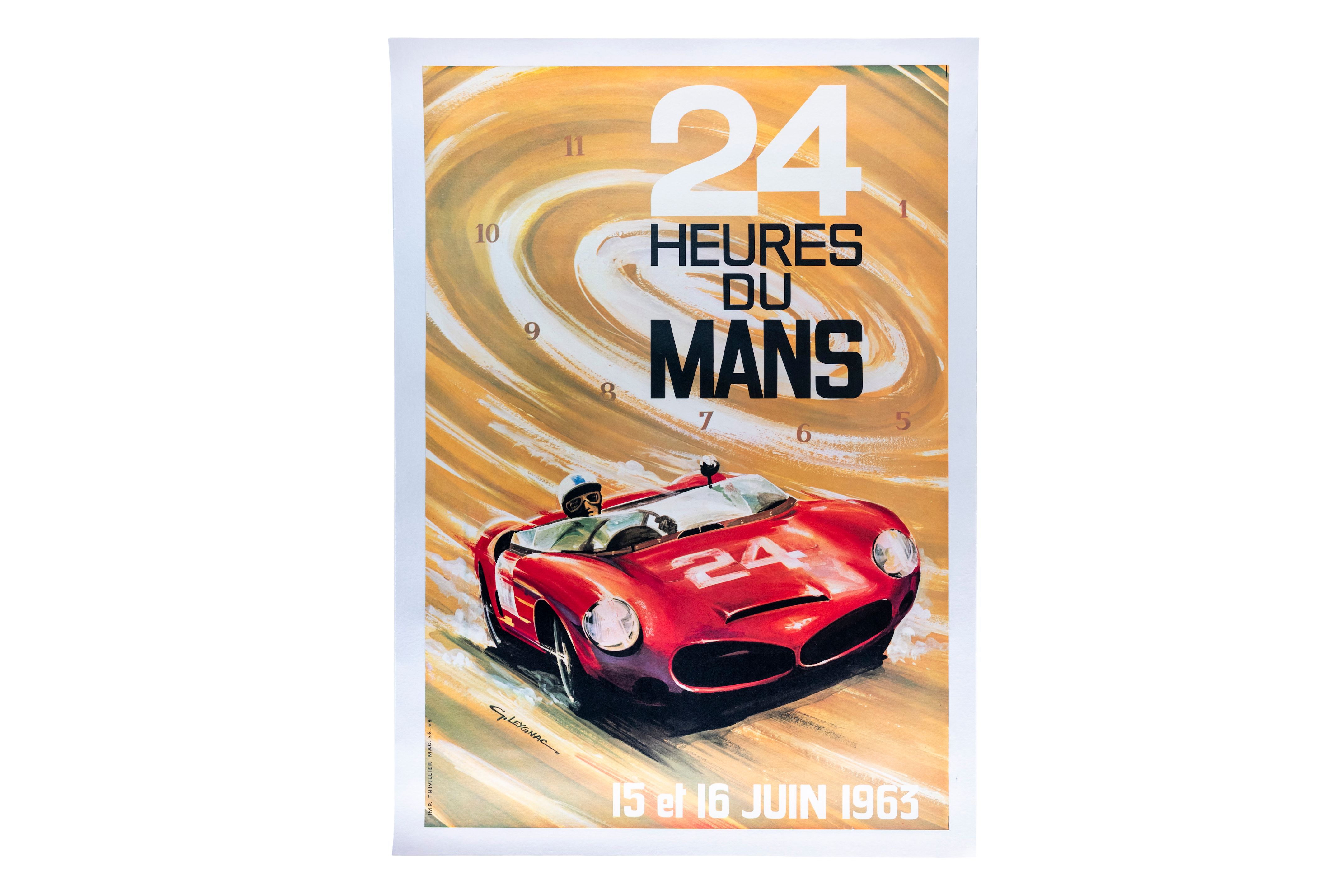 1963 24 Heures Du Mans Poster 15.5x22.5 For Sale At Auction - Mecum