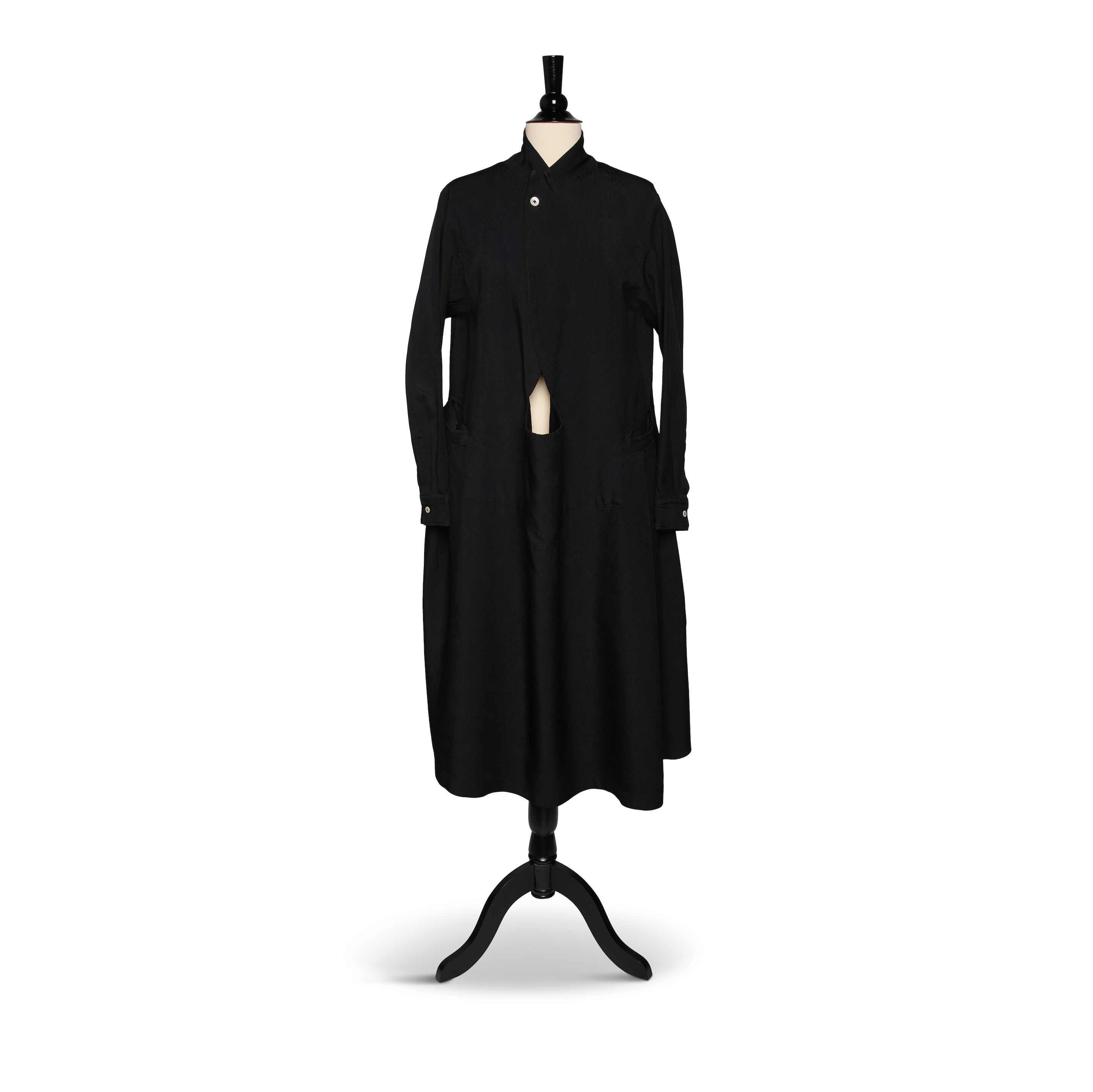 Bonhams : A COMME DES GARÇONS BLACK LONG SLEEVE DRESS