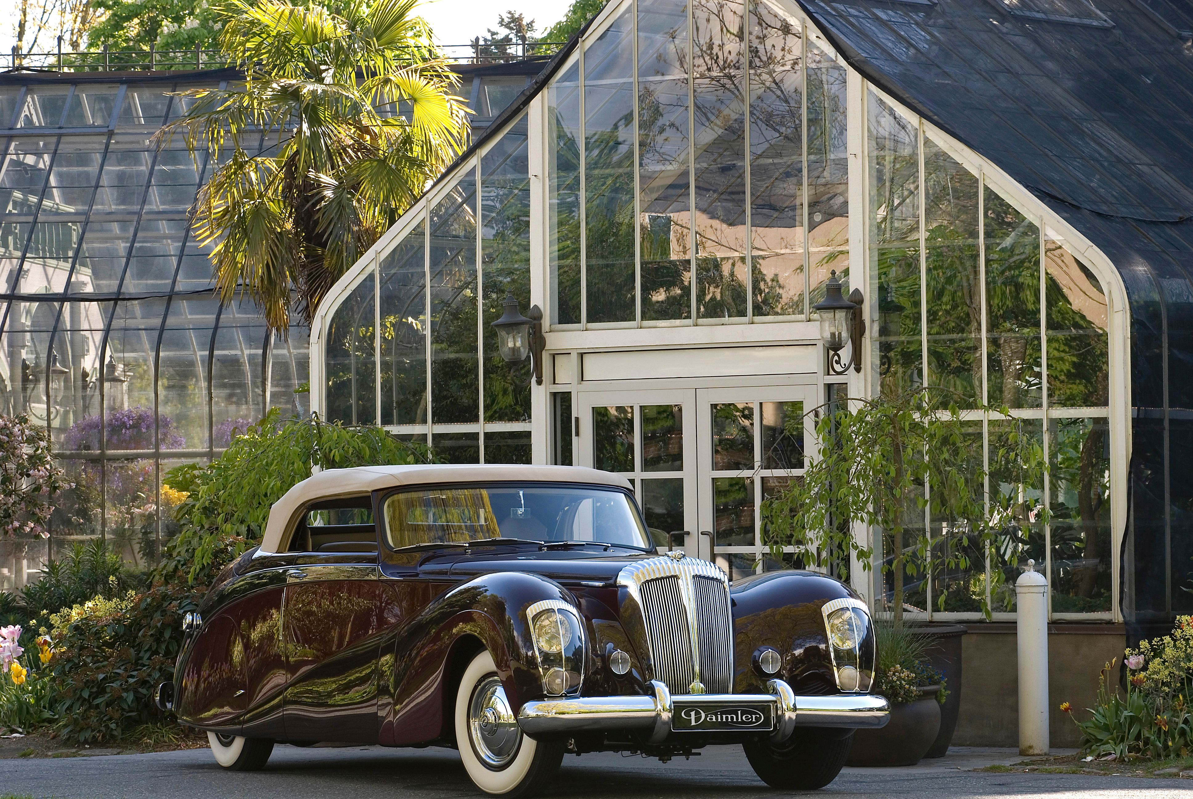 Bonhams : The ex-Harrah Collection,1948 Daimler DE-36 'Green Goddess' Drop-Head Coupe Chassis no. 52802 Bonhams : The ex-Harrah Collection,1948 Daimler DE-36 'Green Goddess' Drop-Head Coupe Chassis no. 52802