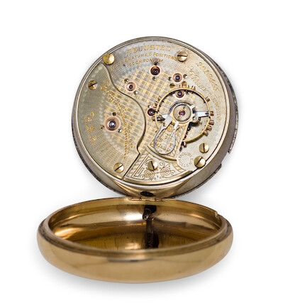 Illinois. A fine 14K gold railroad watch