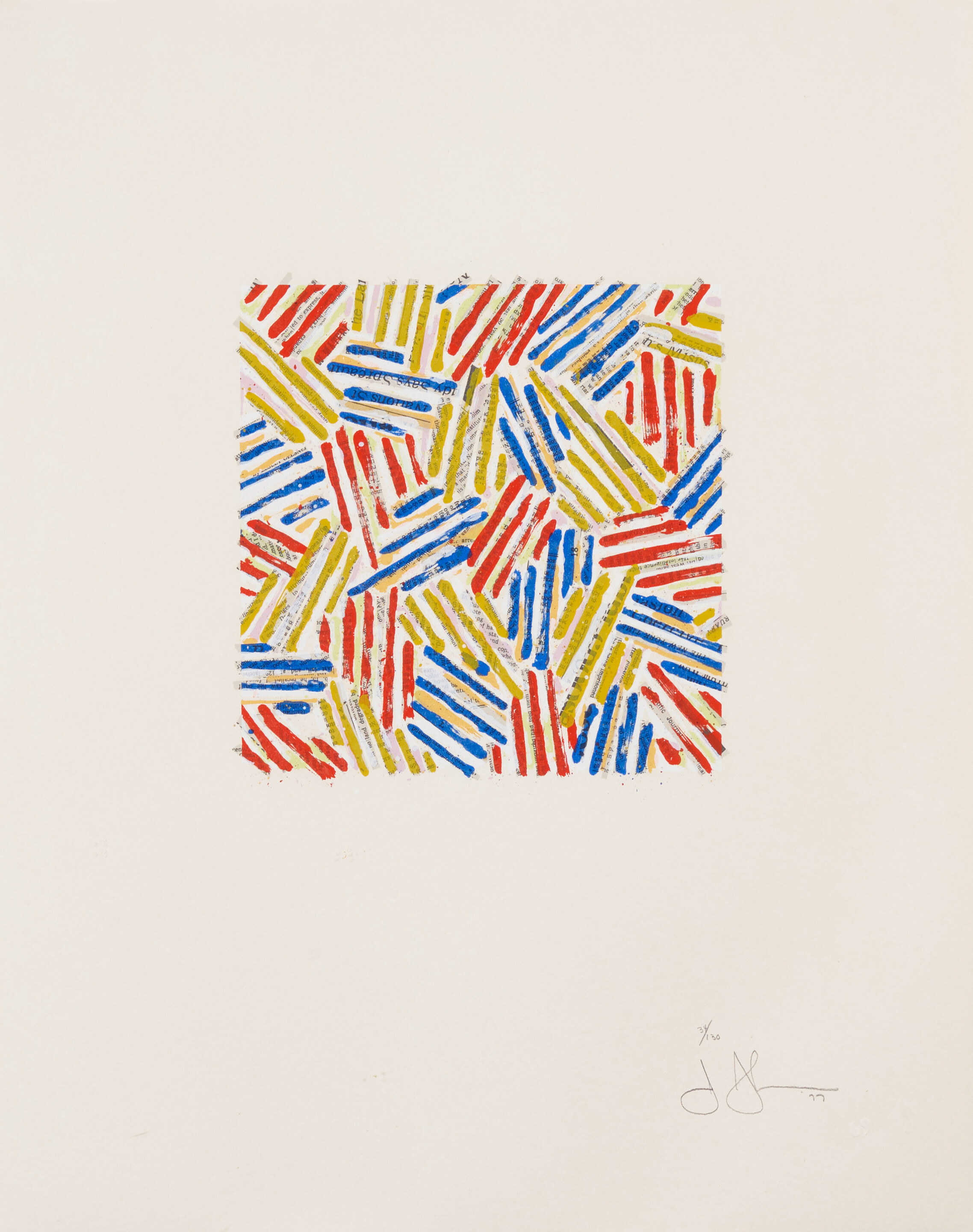 Bonhams : Jasper Johns (born 1930); Untitled;